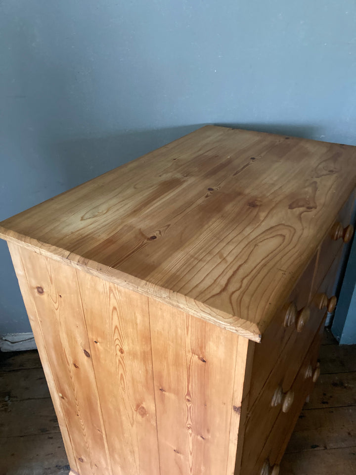 sturdy and chunky pine chest