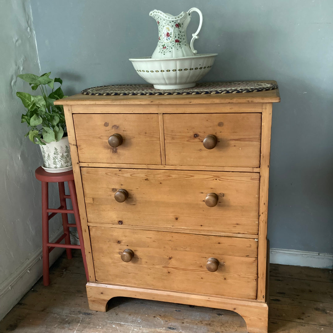 Large Vintage Pine Chest of Drawers for sale at Source for the Goose, Devon