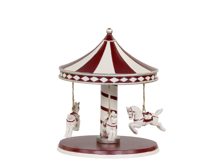 Vintage Style Miniature Carousel With Horses for sale at Source for the Goose 