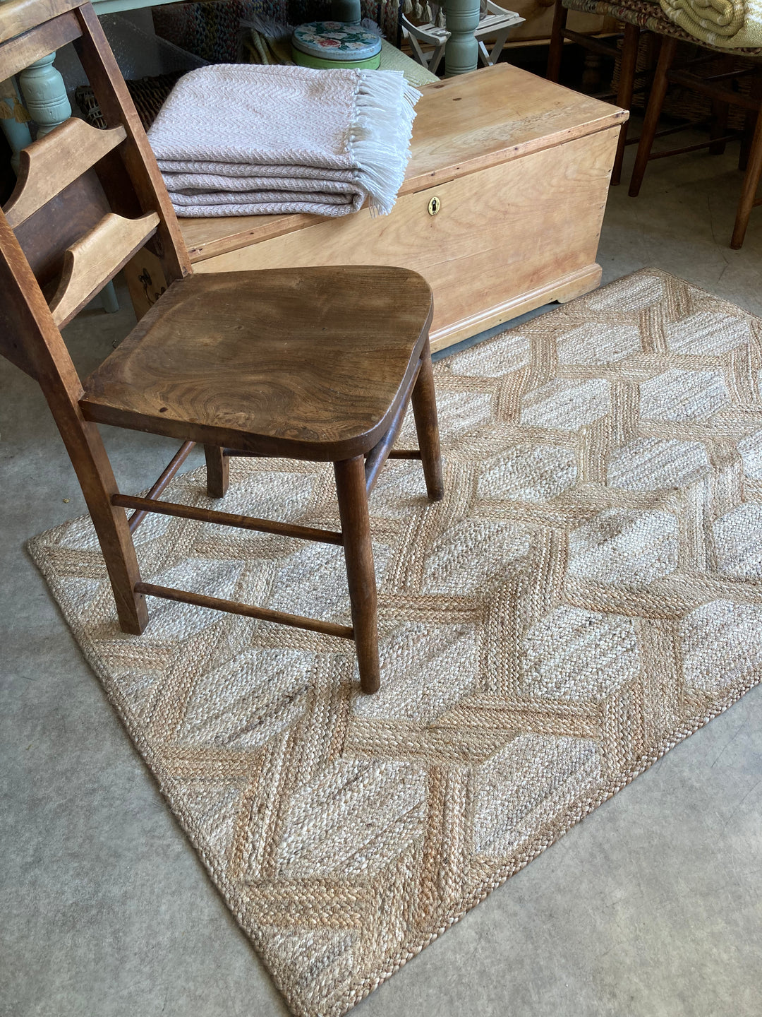 Natural Rope Twist Jute Rug by The Braided Rug Company at Source for the Goose 