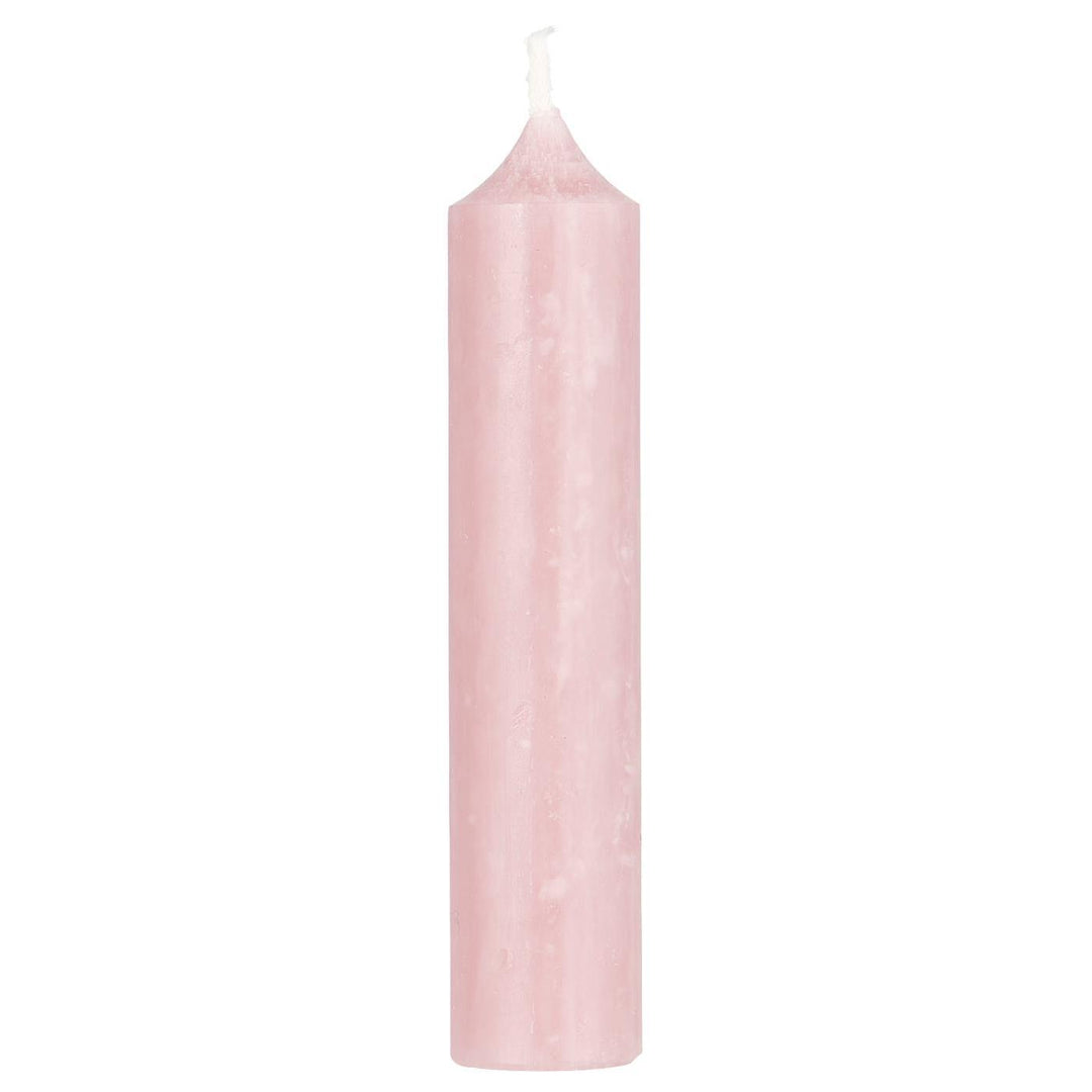 Pale Pink Stubby  Dinner Candle - Bundle of Ten from Source for the Goose Devon, perfect for elegant dining.