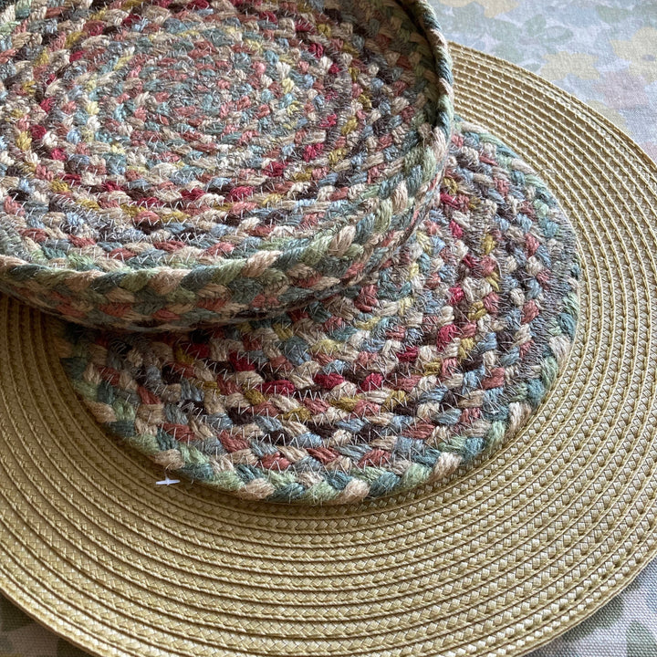 Six Pampas Braided Placemats in a Basket 23cm at Source for the Goose 