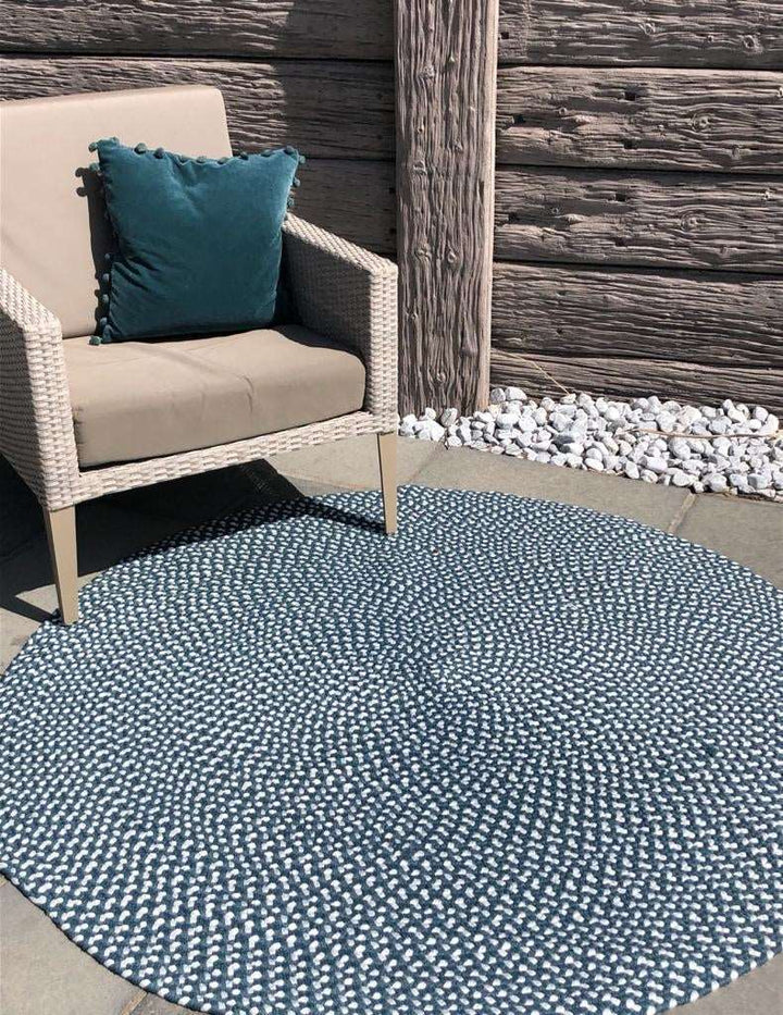 Oval Eco Rug in Slate from the Braided Rug Company