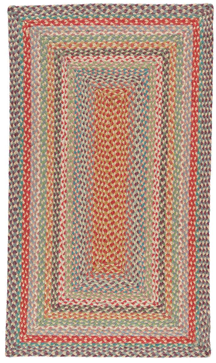 Carnival Rectangle OrganicJute Rug by the Braided Rug Company