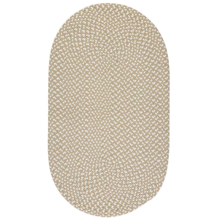 Eco Oval Braided Rug in Sand 61cm x 91cm for sale at Source for the Goose 