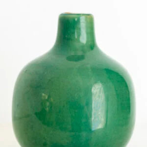 Dainty jade green ceramic bud vase by Source for the Goose, perfect for home decor in Devon.
