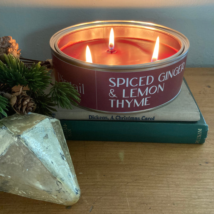Triple Wick Spiced Ginger and Lemon Thyme Pintail Candle