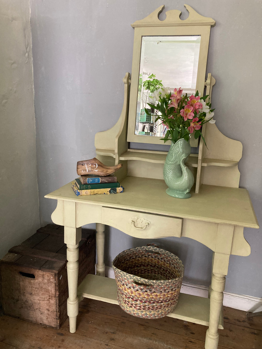 Painted Pine Dressing Table for sale at Source for the Goose 