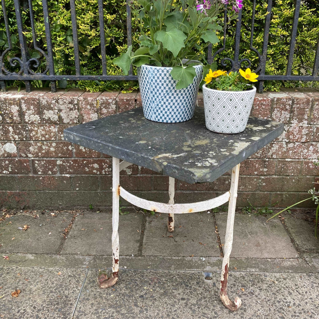Vintage Slate Top Garden Table