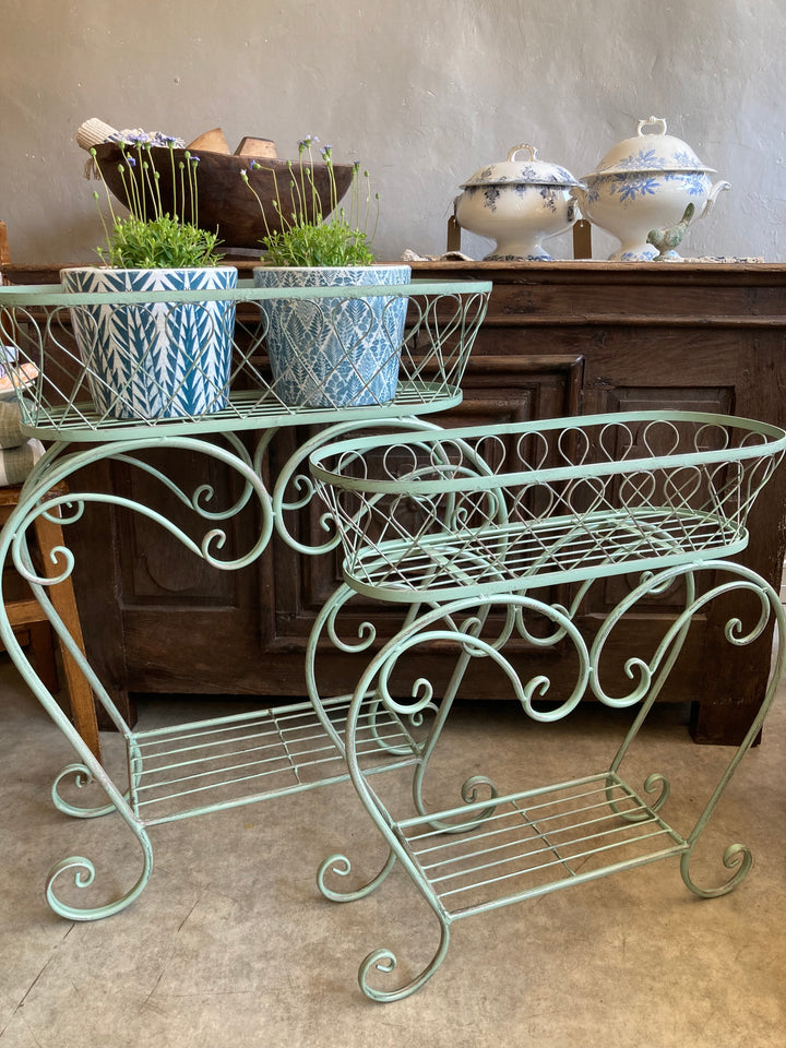 Vintage Style Wirework Plant Stand at Source for the Goose, South Molton, Devon
