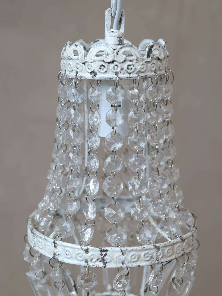 french, vintage style glass chandelier