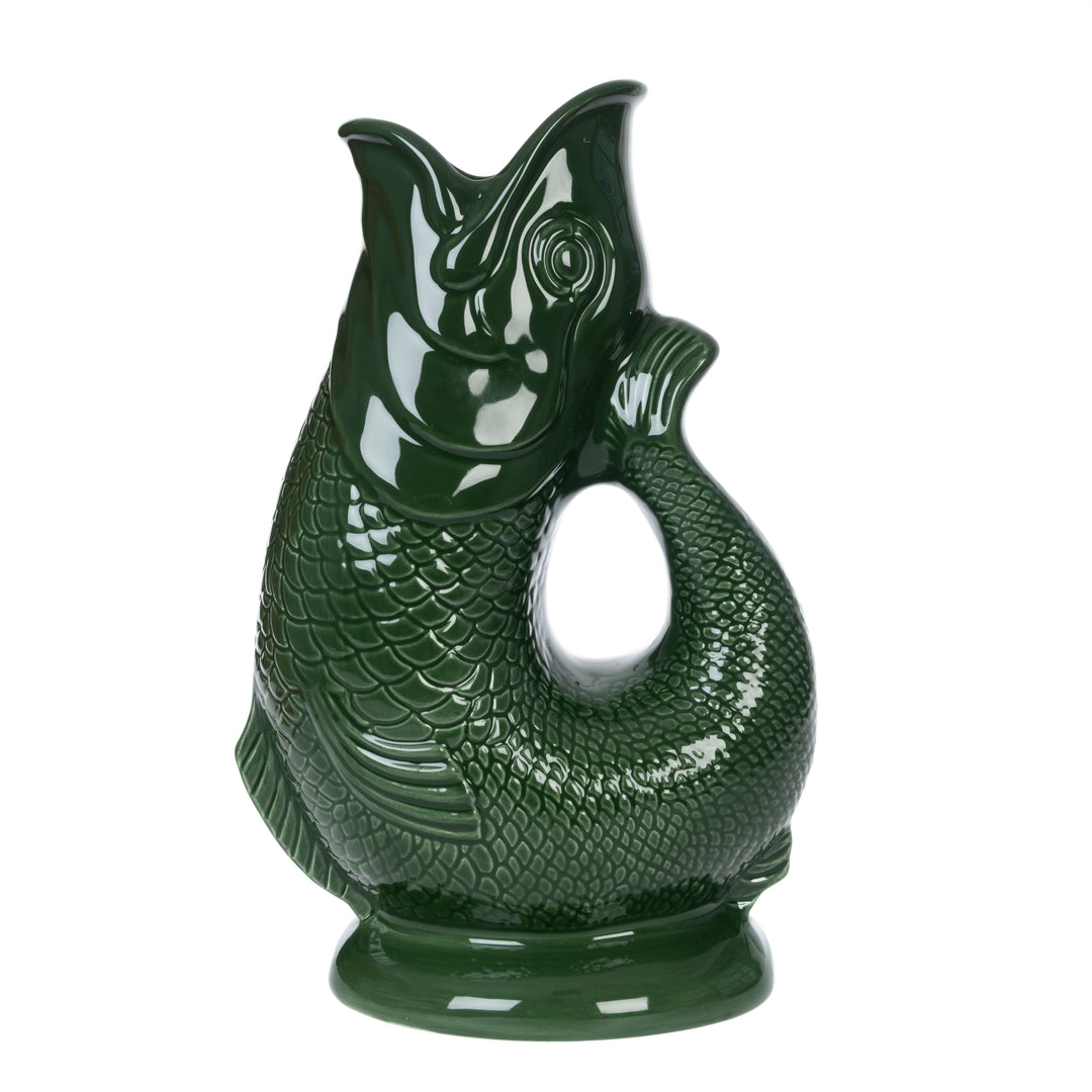 Large Woodland Green Glug Jug for sale at Source for the Goose 