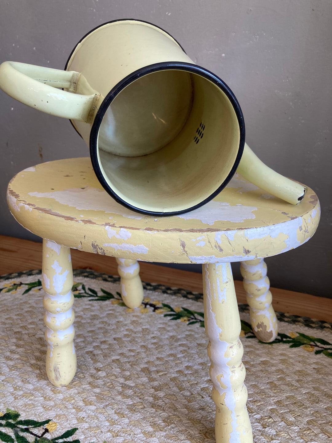 Yellow French Enamel Coffeepot at Source for the Goose 