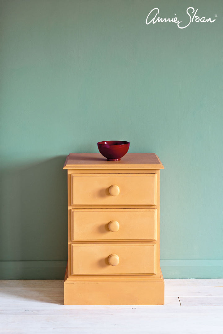 bedside cabinet painted in Annie Sloan Arles Chalk Paint