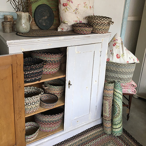 The Braided Rug Company's rugs and baskets
