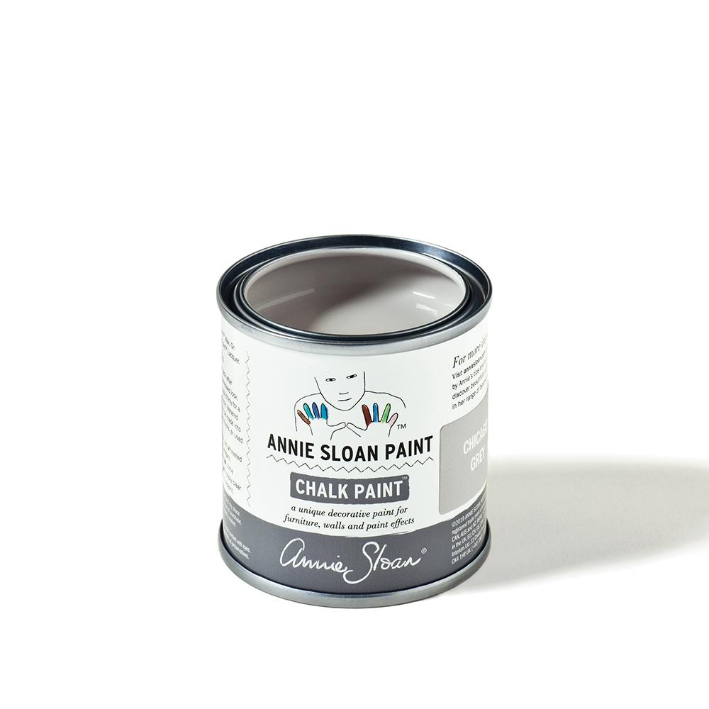120ml Chicago Grey Chalk Paint by Annie Sloan for sale at Source for the Goose, Devon, UK