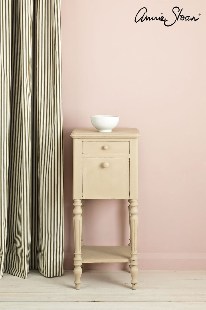 Bedside cabinet painted in Annie Sloan Country Grey