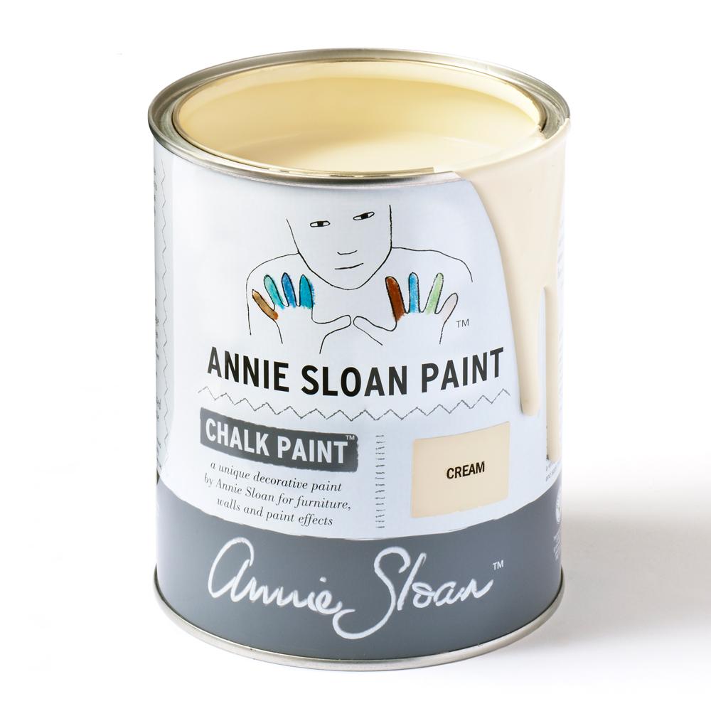 1L Cream Chalk Paint by Annie Sloan for sale at Source for the Goose, Devon, UK
