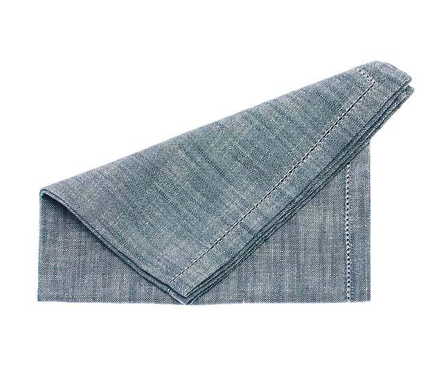 Waltons of Yorkshire Flint Blue Napkin