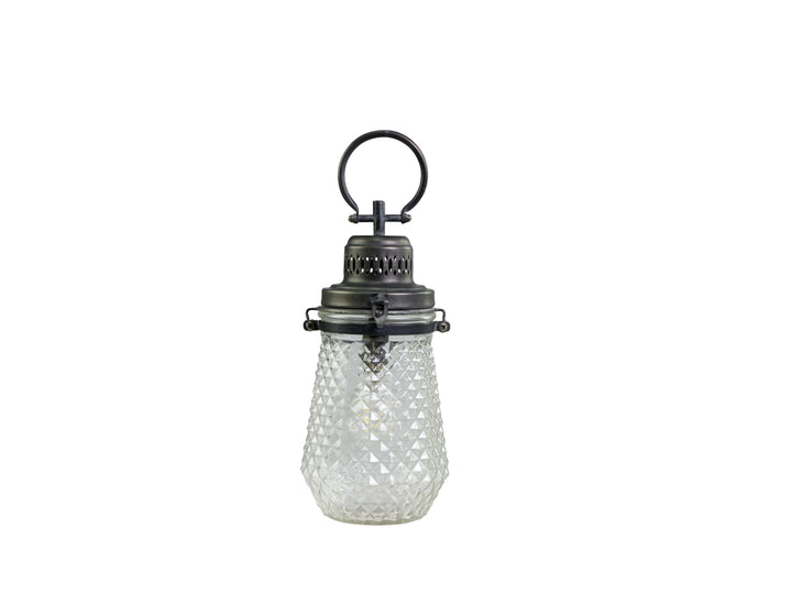 French style glass Led lantern for sale at Source for the Goose, Devon, UK