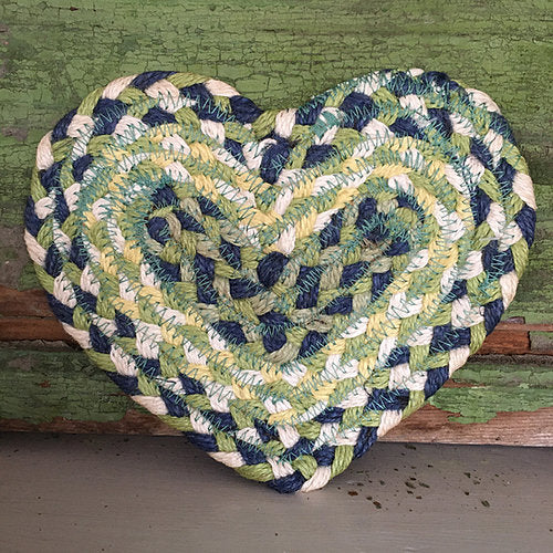 Heart Shaped Coaster in Mint