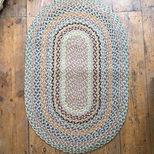 Oval Pampas Braided Rug at Source for the Goose, Devon