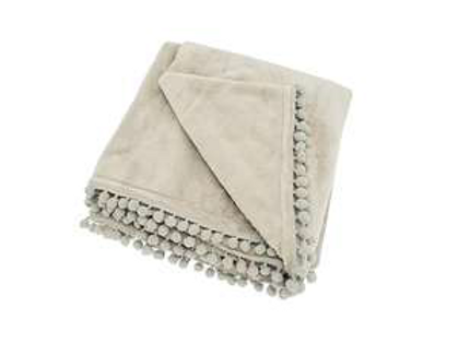 Waltons of Yorkshire Cashmerer Touch Throw in Linen
