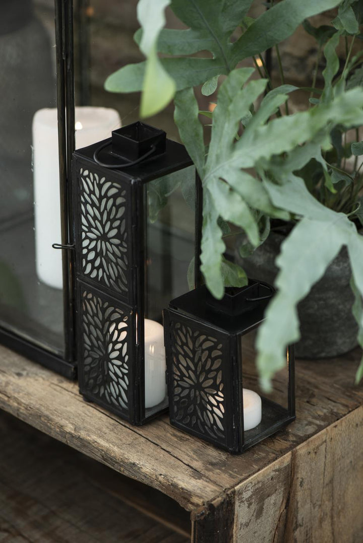 tealight holder lantern display at Source for the Goose 