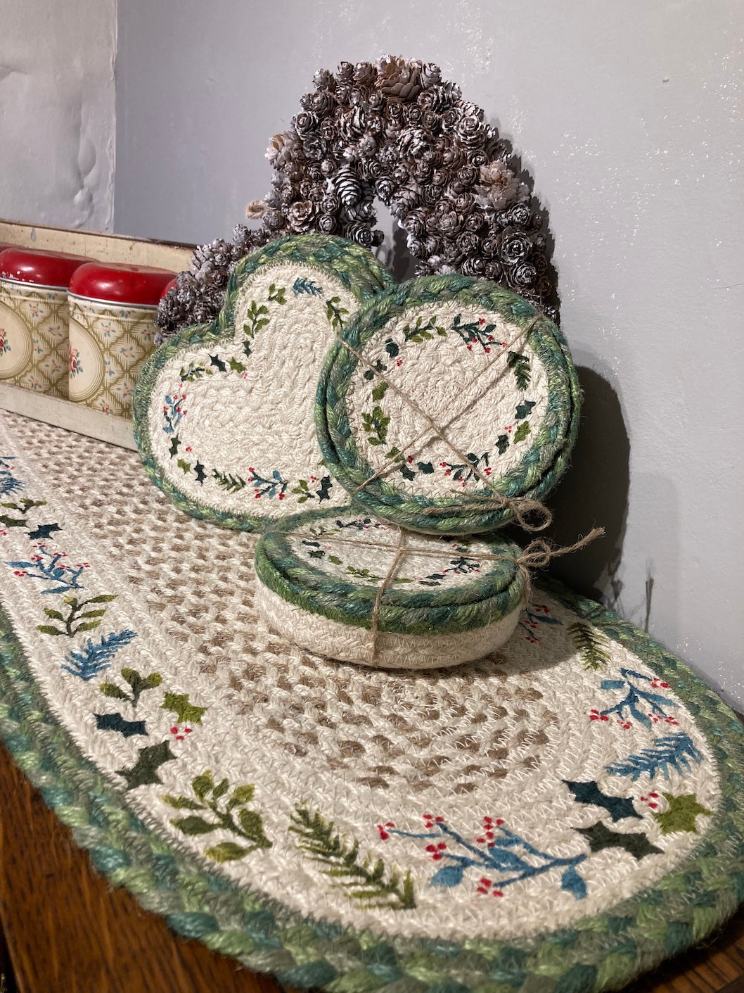 Christmas coasters for shop sale