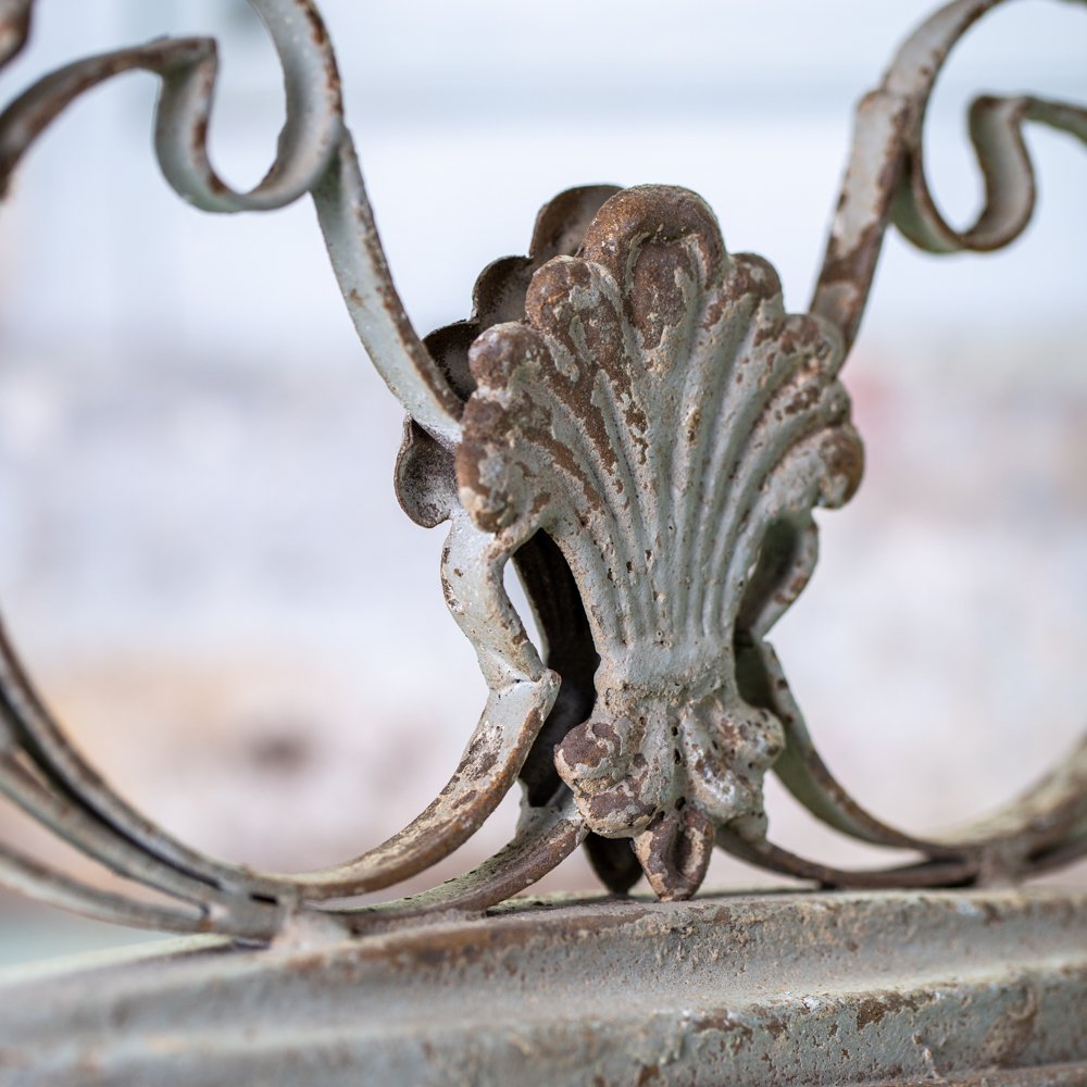 distressed finish metal candelabra