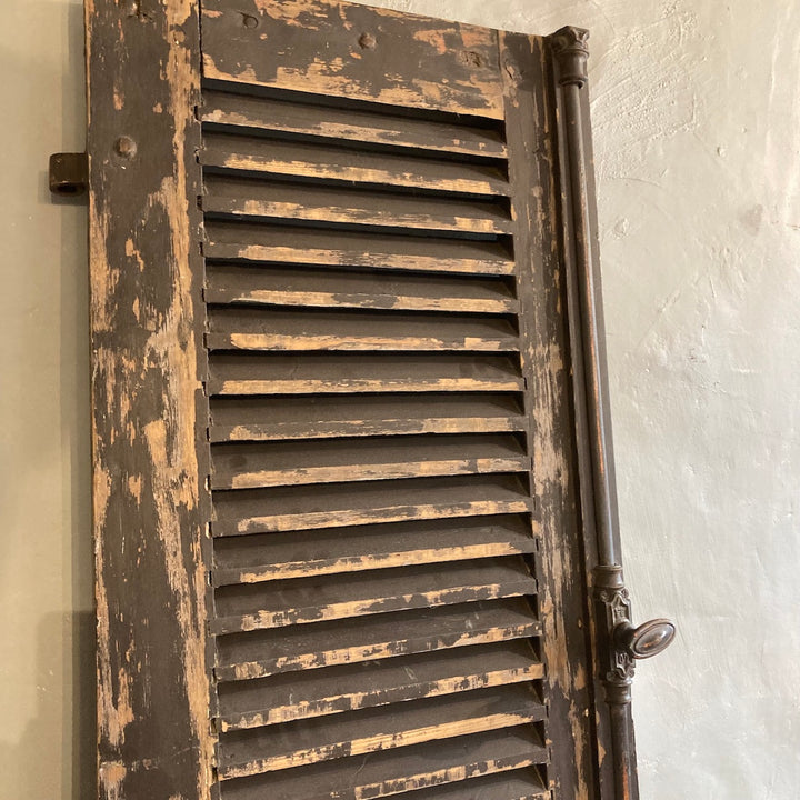 French vintage louvred shutter