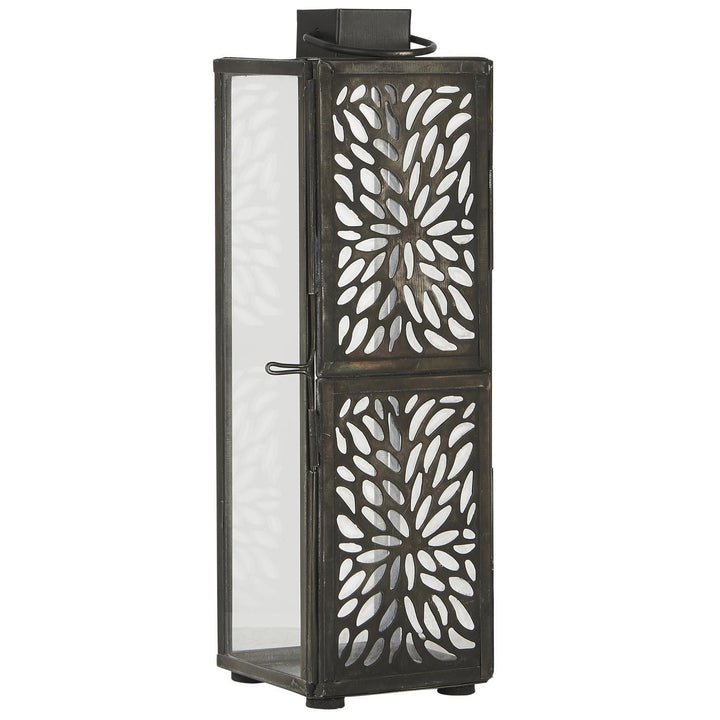 Small Black Lantern with Latticework Design by IB Laursen