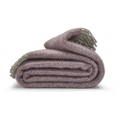 Tweedmill Illusion Lavender Wool Blanket for sale at Source for the Goose, Devon, UK