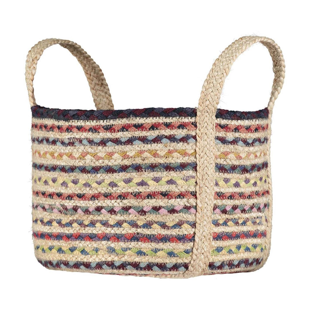 Fairisle Jute BASket from The Braided Rug Company