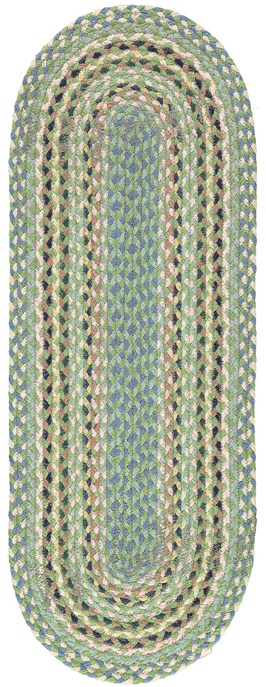 Jute Organic Jute Table Runner in Mint by The Braided Rug Company 