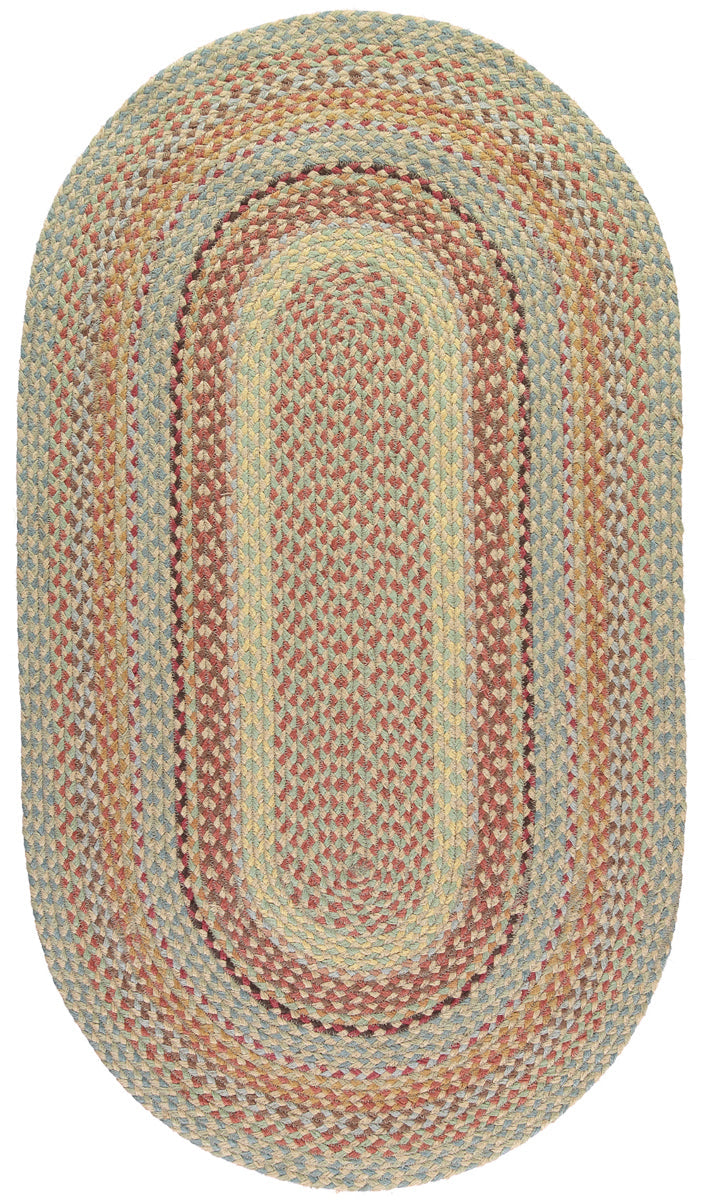 Pampas Oval Organic Jute Rug by the Braided Rug Company