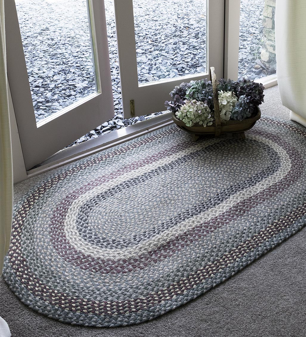 Tundra Oval Braided Rug at Source for the Goose, Devon