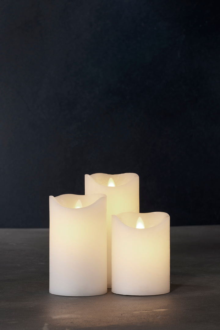 Set of 3 led candles by Sirius