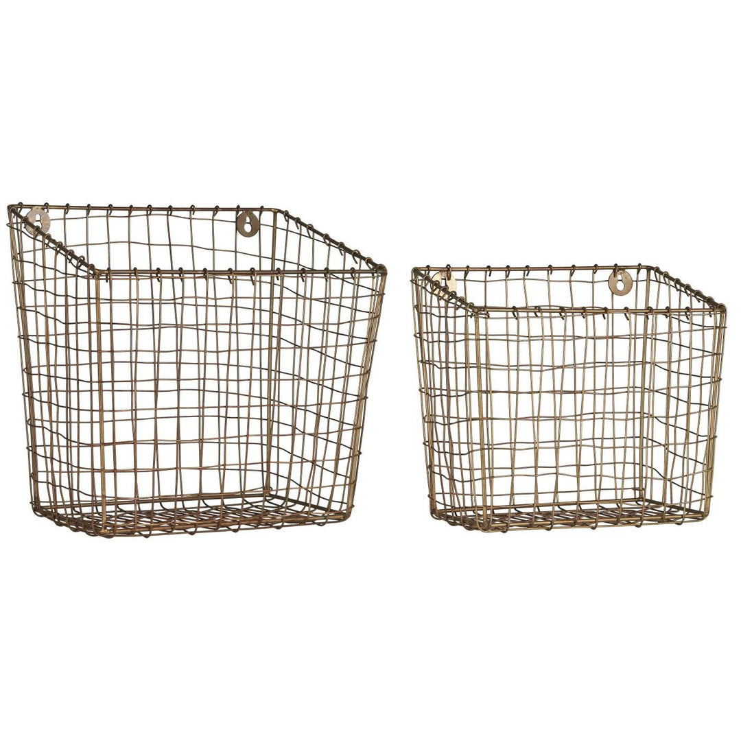 IB Laursen Square Wall Hanging Wire Basket for sale at Source for the Goose 