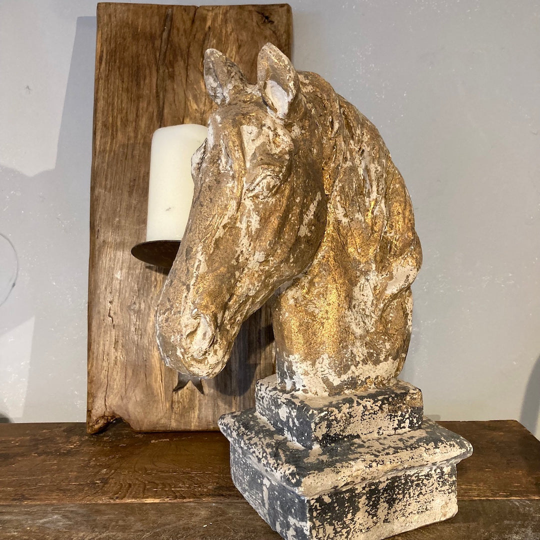 vintage style horse head ornament for sale at Source for the Goose, Devon, UK